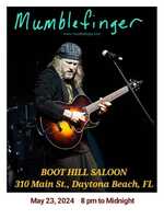 Mumble comes to the Legendary Boot Hill Saloon, Daytona Beach, Fl
