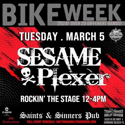 BIKE WEEK - Sesame Plexer! Female Fronted High Energy Cover Band!