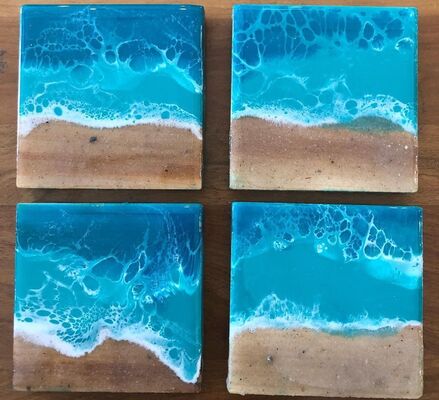 Ocean Wave Resin Coasters or Canisters – 2/27 - Prices vary